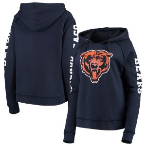 New Era Chicago Bears Women’s Navy Touchdown Fleece Pullover Hoodie