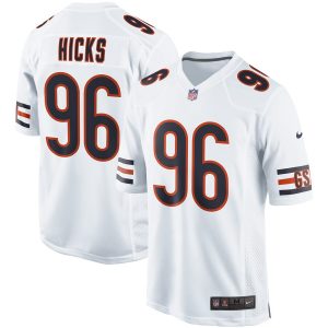 Nike Akiem Hicks Chicago Bears White Event Game Jersey