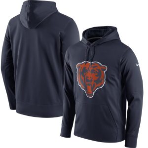 Nike Chicago Bears Navy Circuit Logo Essential Performance Pullover Hoodie