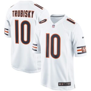 Nike Mitchell Trubisky Chicago Bears White Event Game Jersey